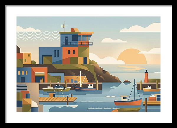 Harbor Masters House Overlooking Busy Bay