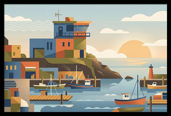 Harbor Masters House Overlooking Busy Bay