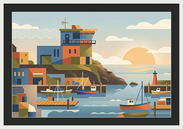Harbor Masters House Overlooking Busy Bay