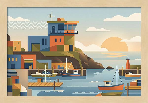 Harbor Masters House Overlooking Busy Bay