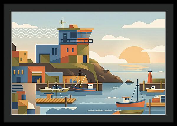 Harbor Masters House Overlooking Busy Bay