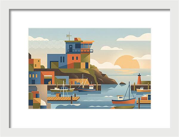 Harbor Masters House Overlooking Busy Bay