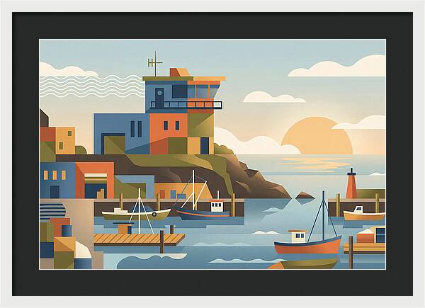 Harbor Masters House Overlooking Busy Bay