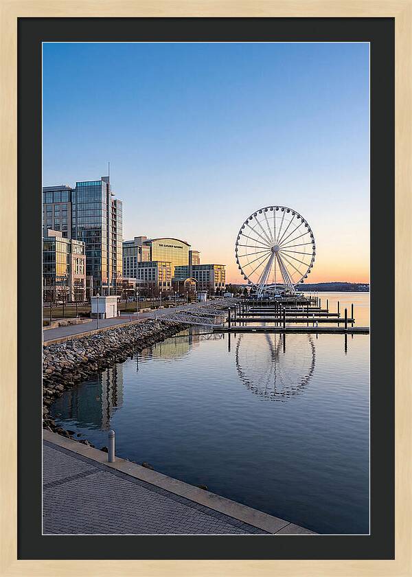 Harbor Reflections At Dusk