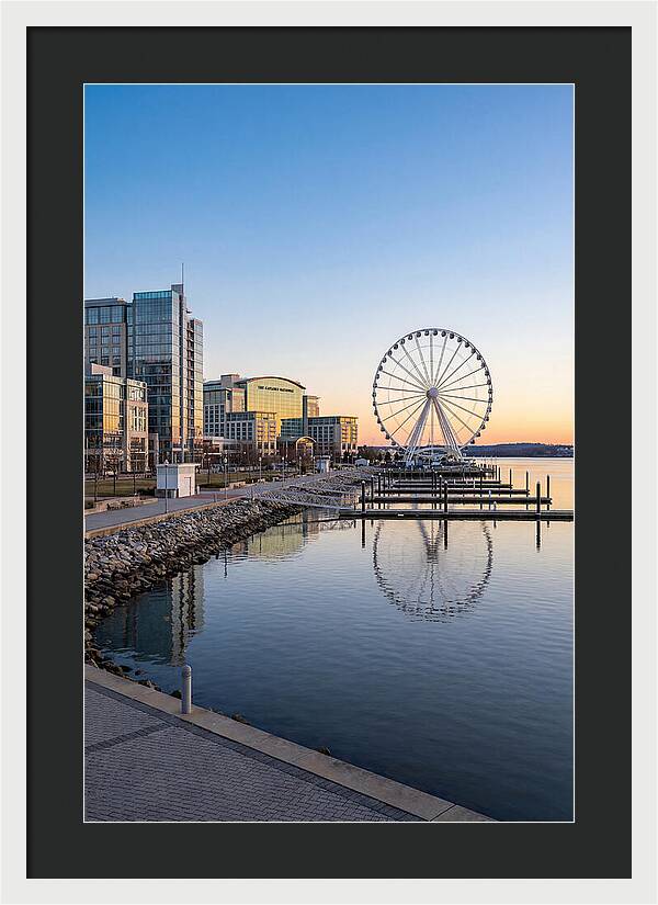 Harbor Reflections At Dusk