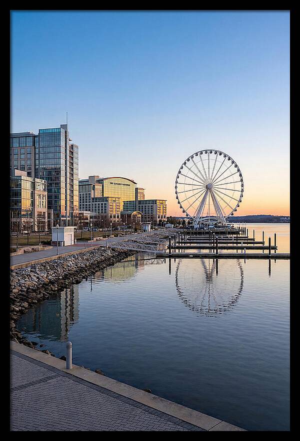 Harbor Reflections At Dusk