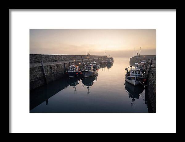 Harbor Reflections At Dusk
