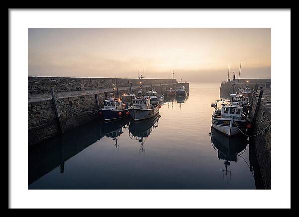 Harbor Reflections At Dusk
