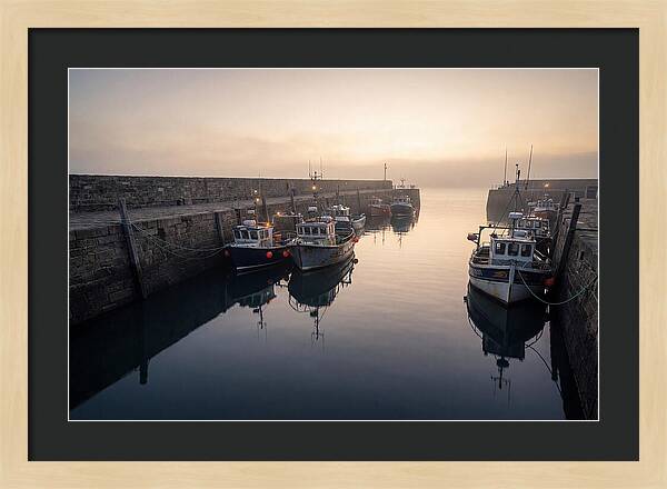 Harbor Reflections At Dusk