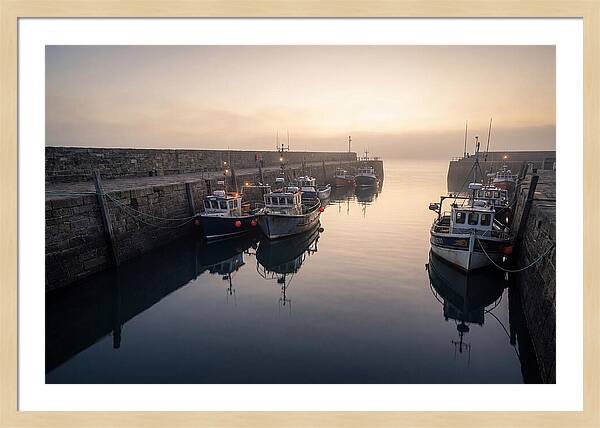 Harbor Reflections At Dusk
