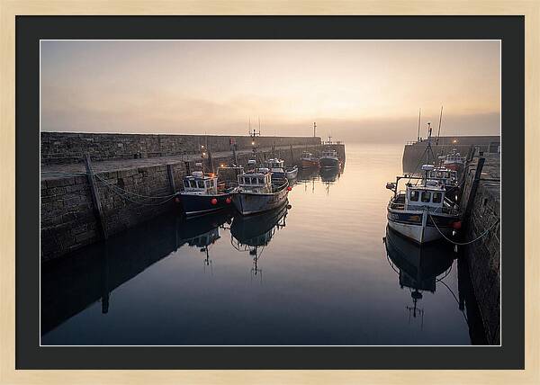 Harbor Reflections At Dusk