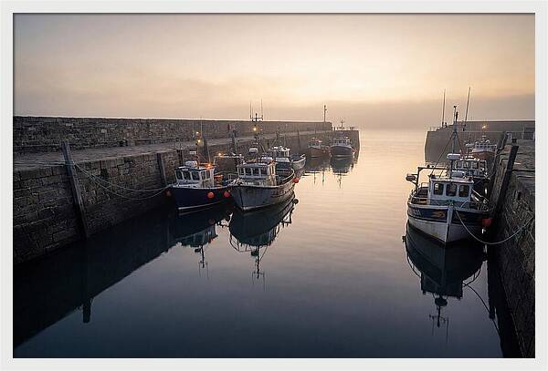 Harbor Reflections At Dusk