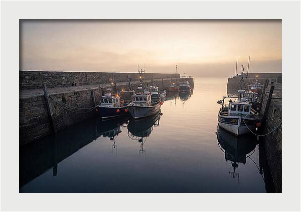 Harbor Reflections At Dusk