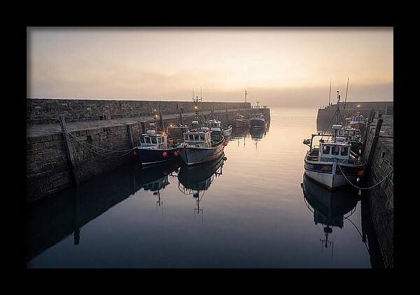Harbor Reflections At Dusk