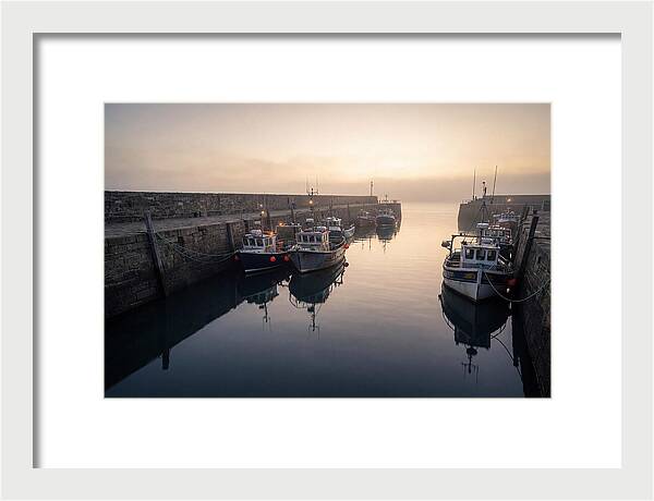 Harbor Reflections At Dusk