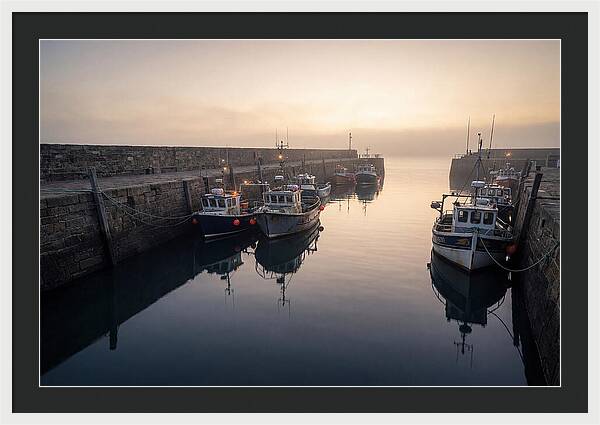 Harbor Reflections At Dusk