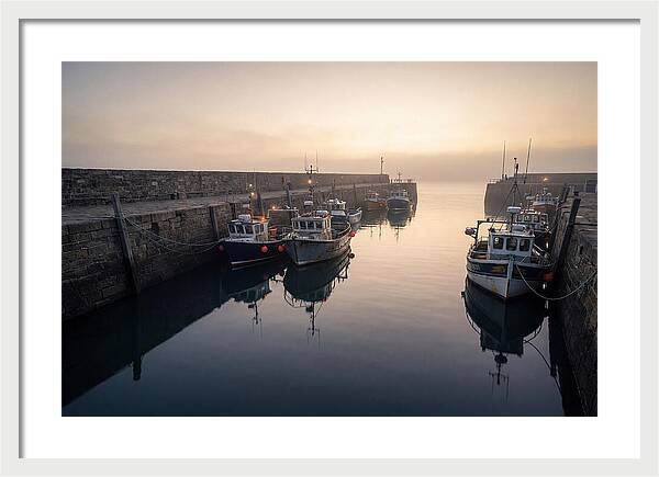 Harbor Reflections At Dusk