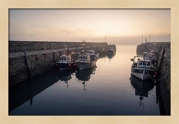 Harbor Reflections At Dusk