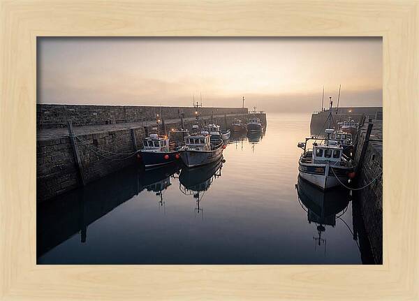 Harbor Reflections At Dusk