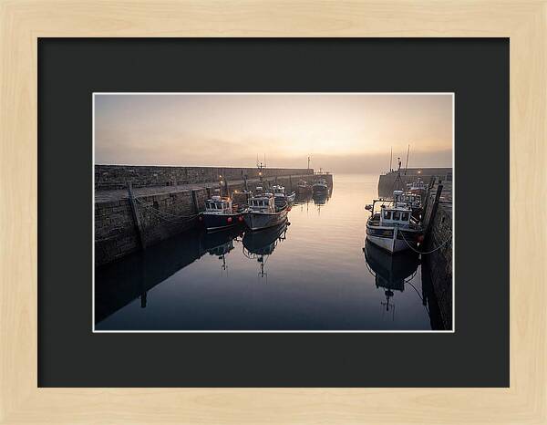 Harbor Reflections At Dusk
