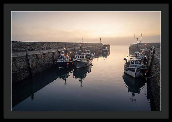 Harbor Reflections At Dusk