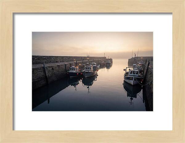 Harbor Reflections At Dusk