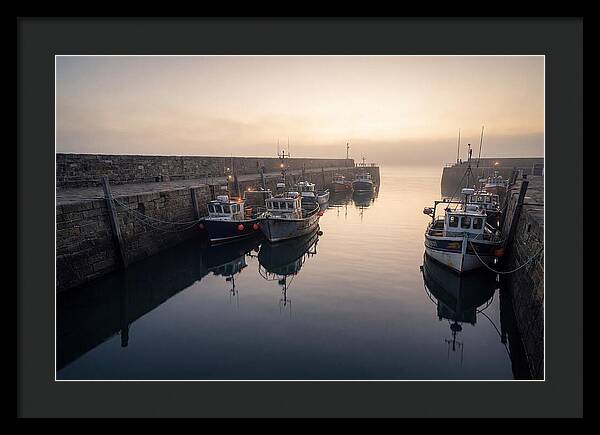 Harbor Reflections At Dusk