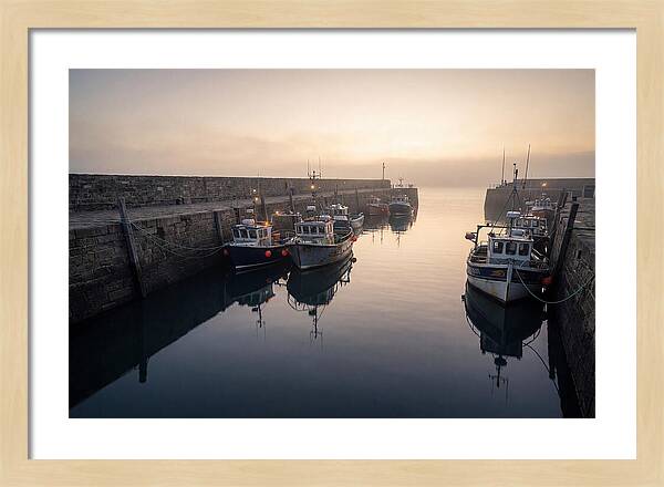 Harbor Reflections At Dusk