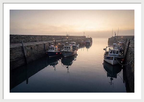 Harbor Reflections At Dusk