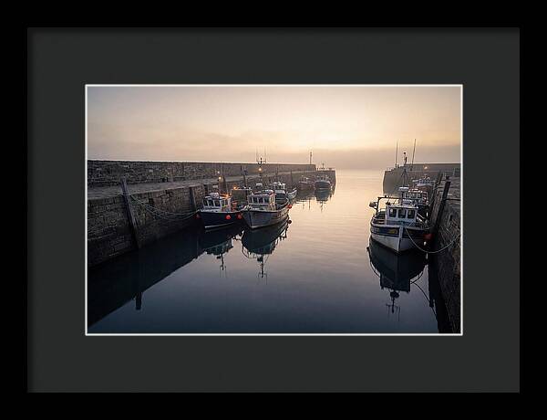 Harbor Reflections At Dusk