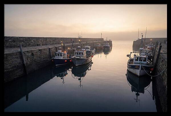Harbor Reflections At Dusk