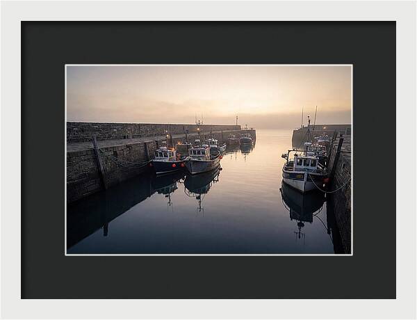 Harbor Reflections At Dusk