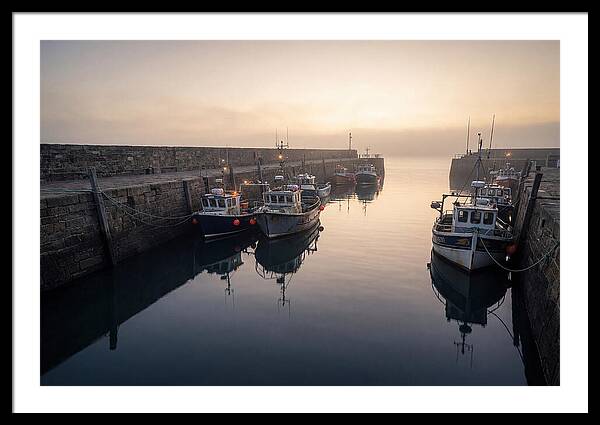 Harbor Reflections At Dusk