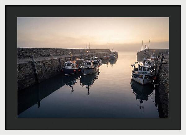Harbor Reflections At Dusk