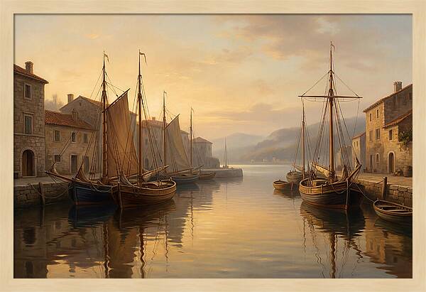 Harbor Serenity At Dusk