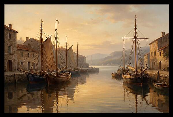 Harbor Serenity At Dusk