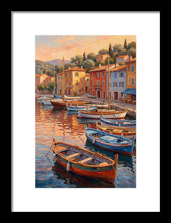 Harbor Serenity At Sunset