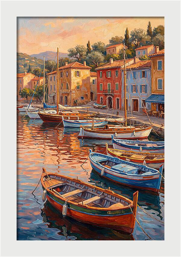 Harbor Serenity At Sunset