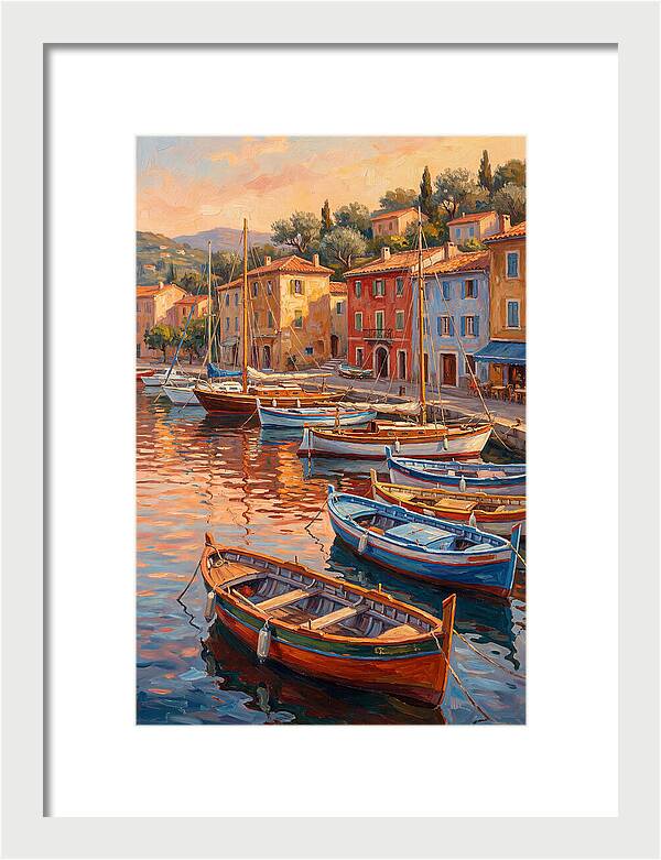 Harbor Serenity At Sunset
