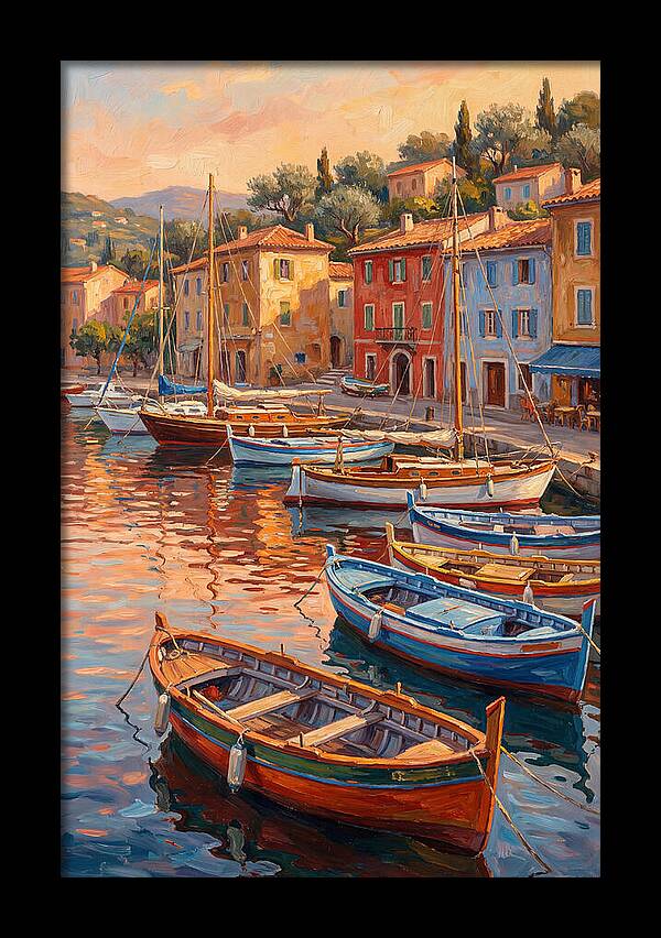 Harbor Serenity At Sunset