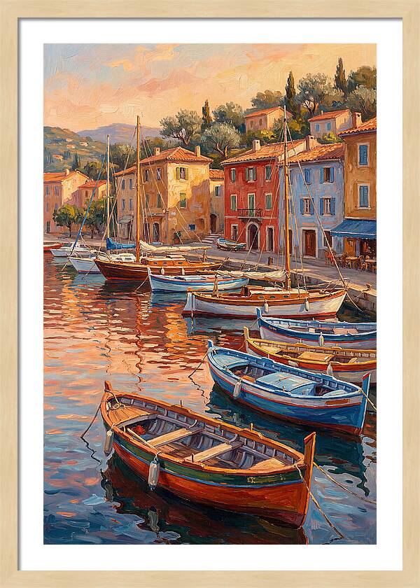 Harbor Serenity At Sunset