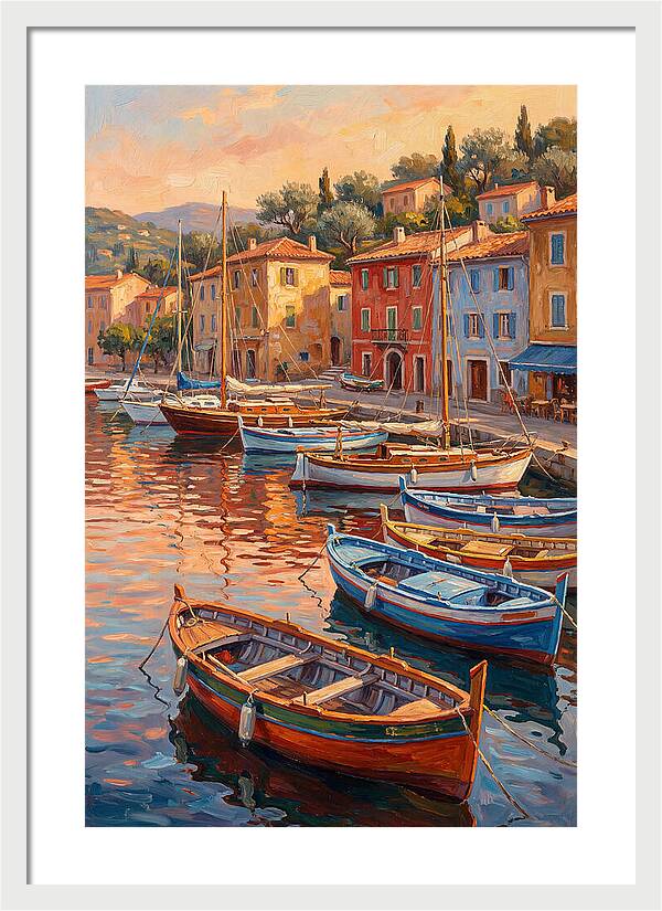 Harbor Serenity At Sunset