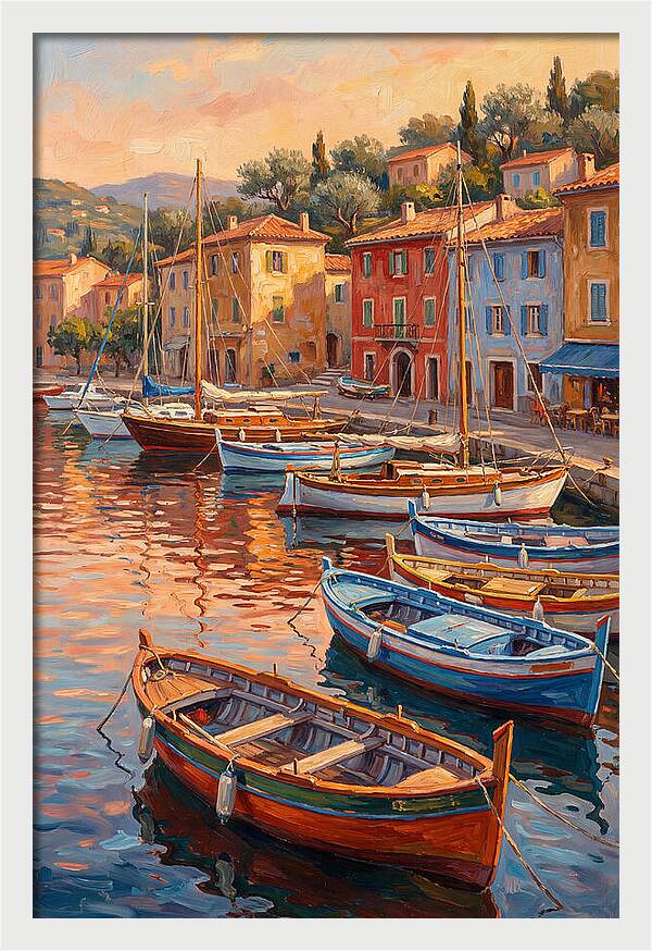 Harbor Serenity At Sunset