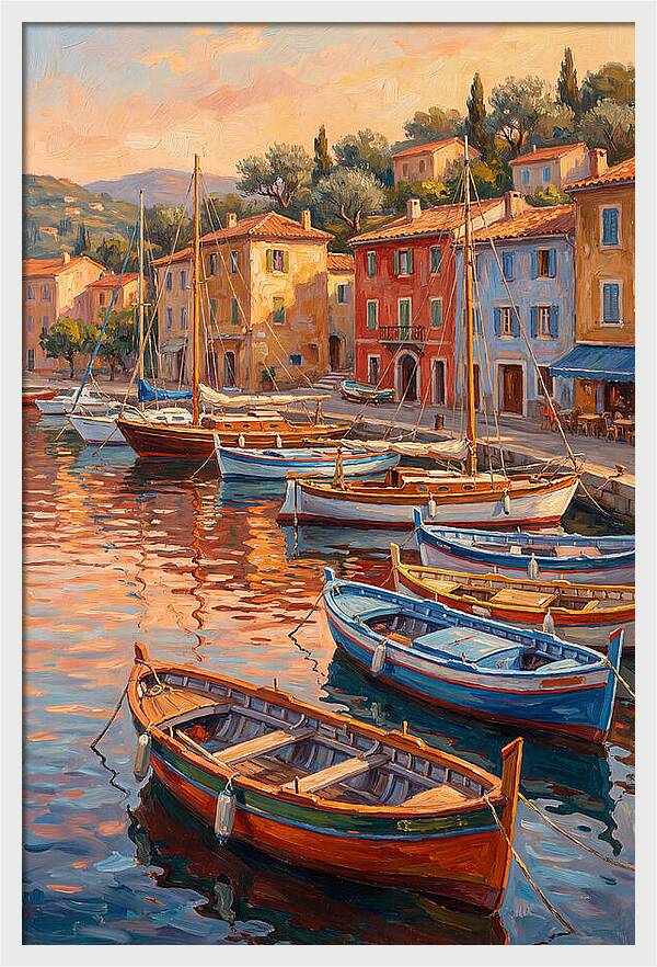 Harbor Serenity At Sunset