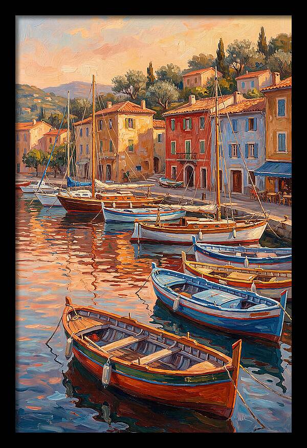 Harbor Serenity At Sunset