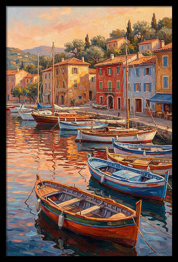 Harbor Serenity At Sunset