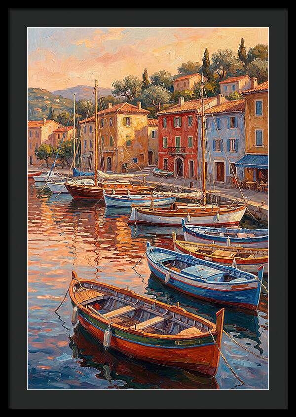 Harbor Serenity At Sunset