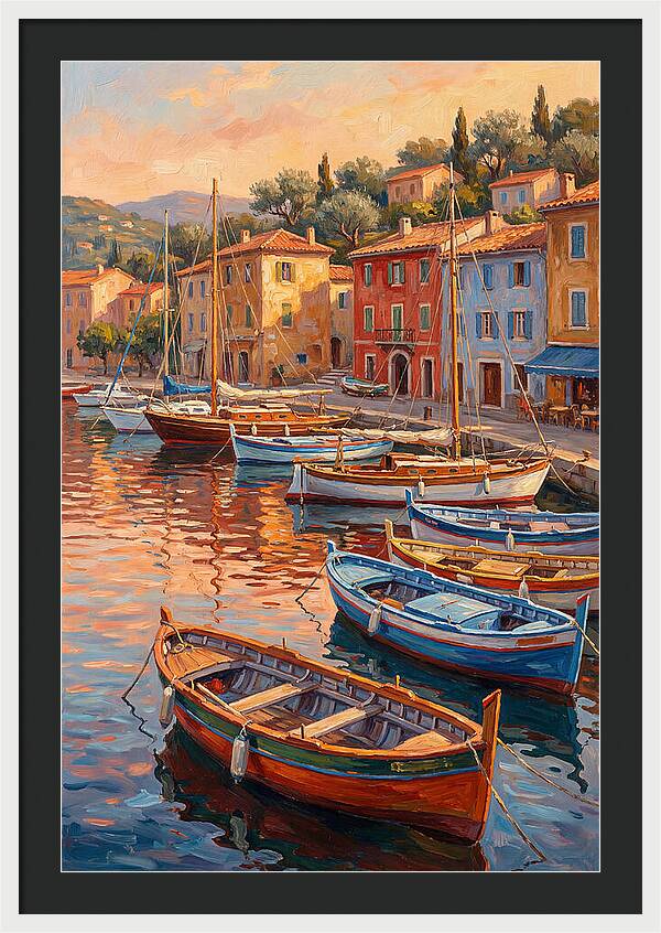 Harbor Serenity At Sunset