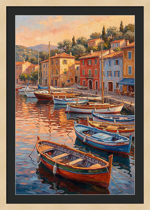 Harbor Serenity At Sunset