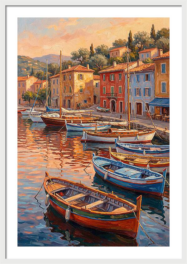 Harbor Serenity At Sunset